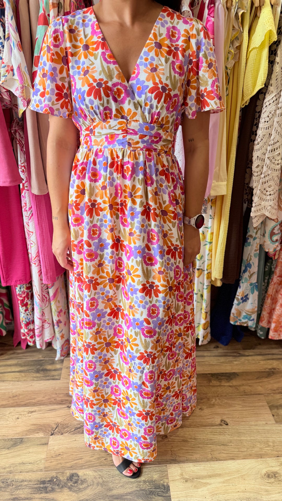 Robe longue Lise (dos ouvert)