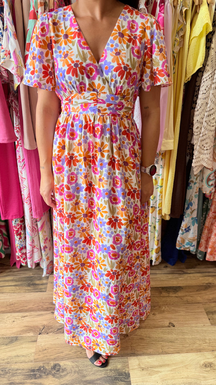 Robe longue Lise (dos ouvert)