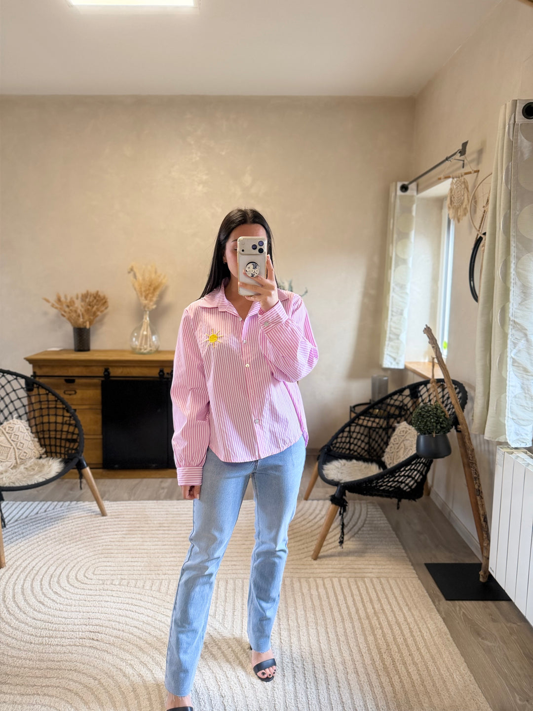 Chemise Saint-Tropez rose