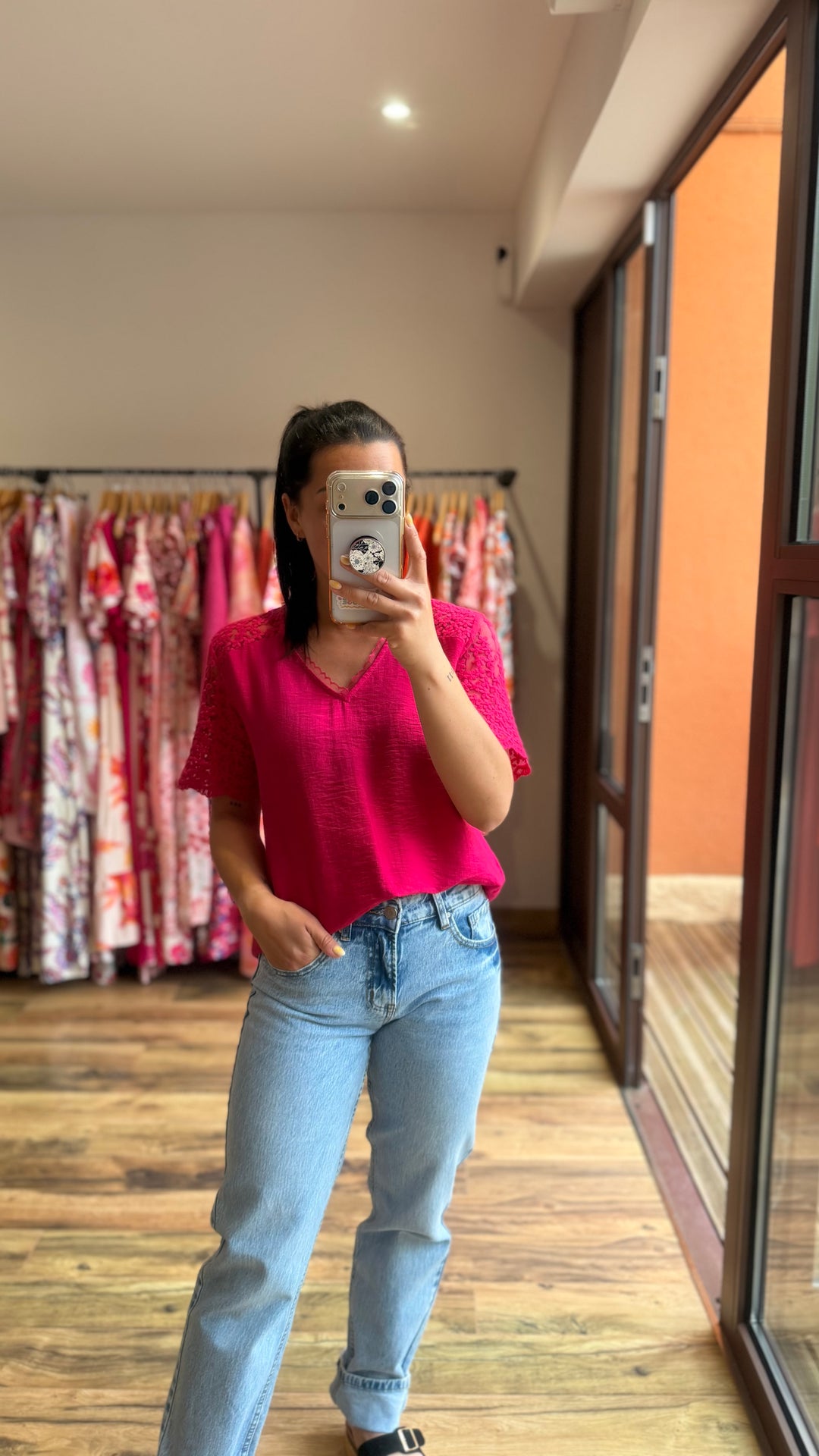 Top Miya fuschia CURVY