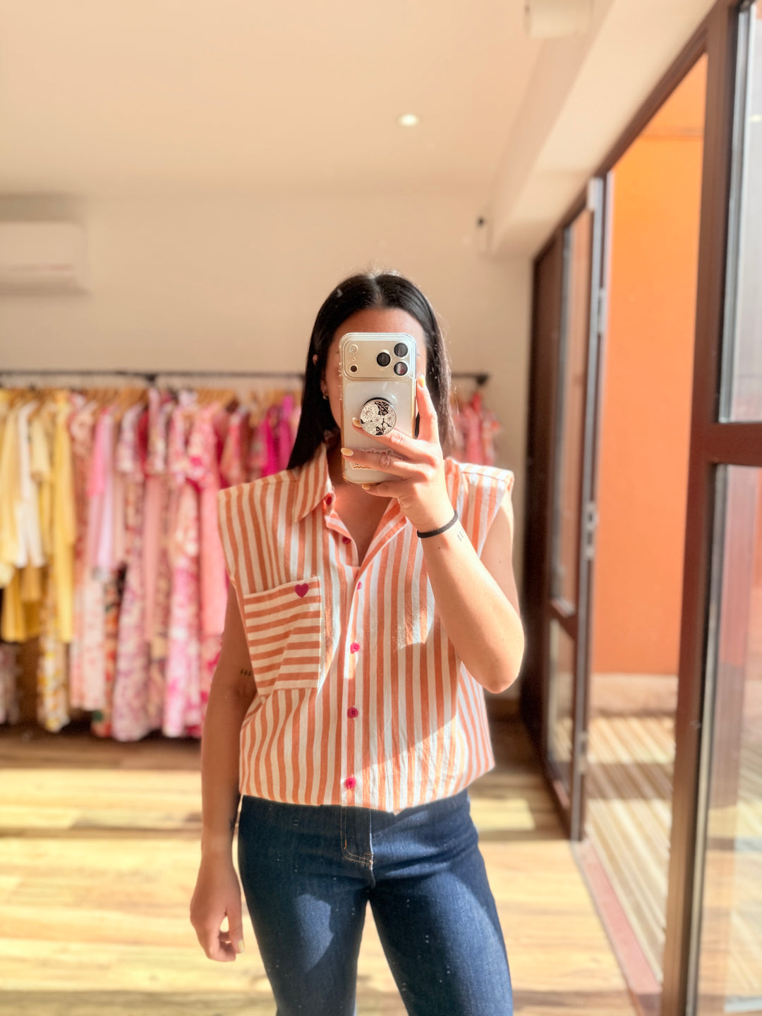 Chemise Calsy orange