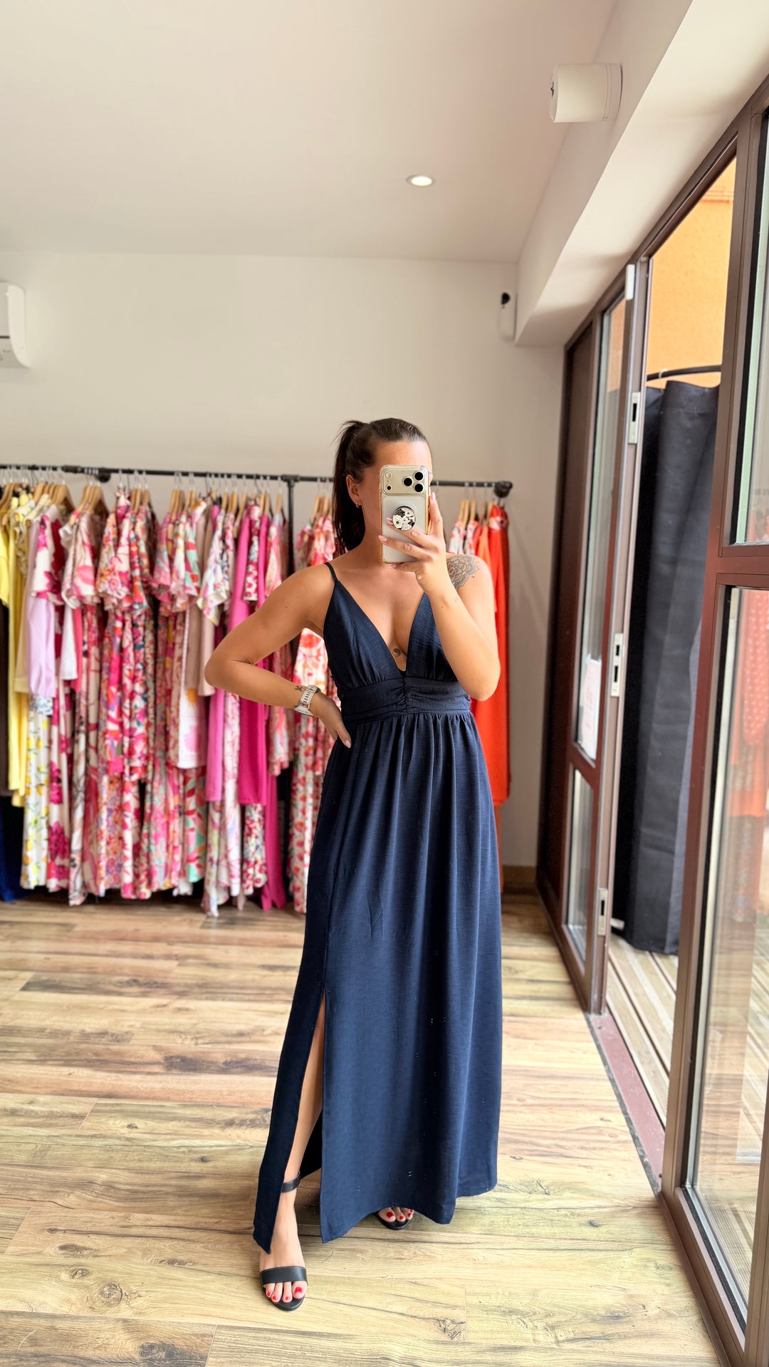 Robe longue Bola marine