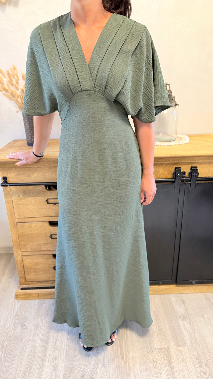 Robe longue Jehan CURVY kaki