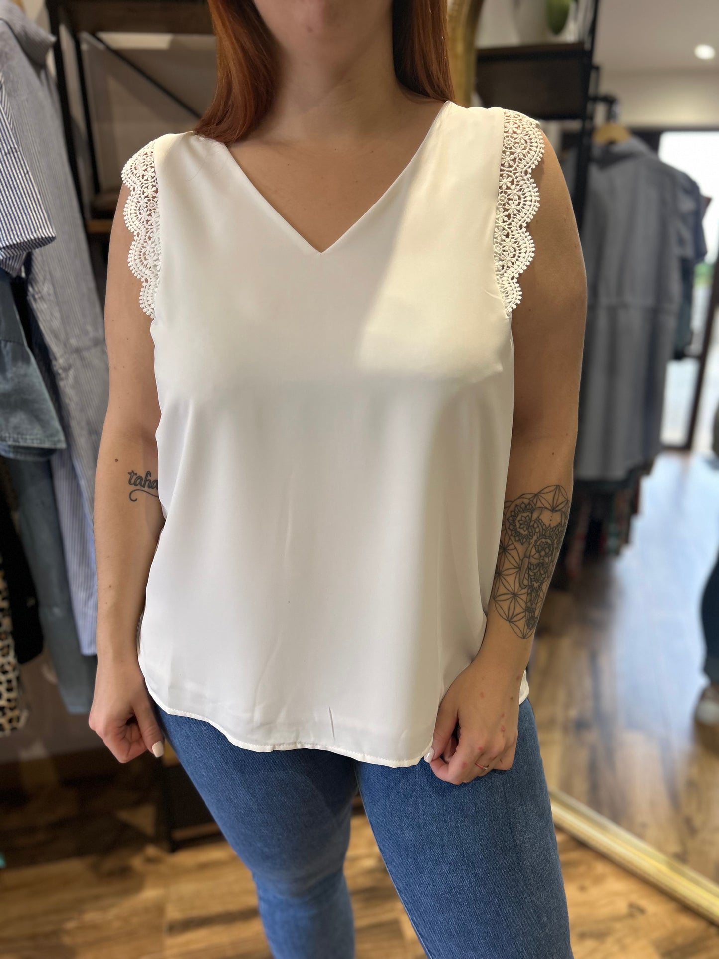 Blouse Willem (Curvy) blanche