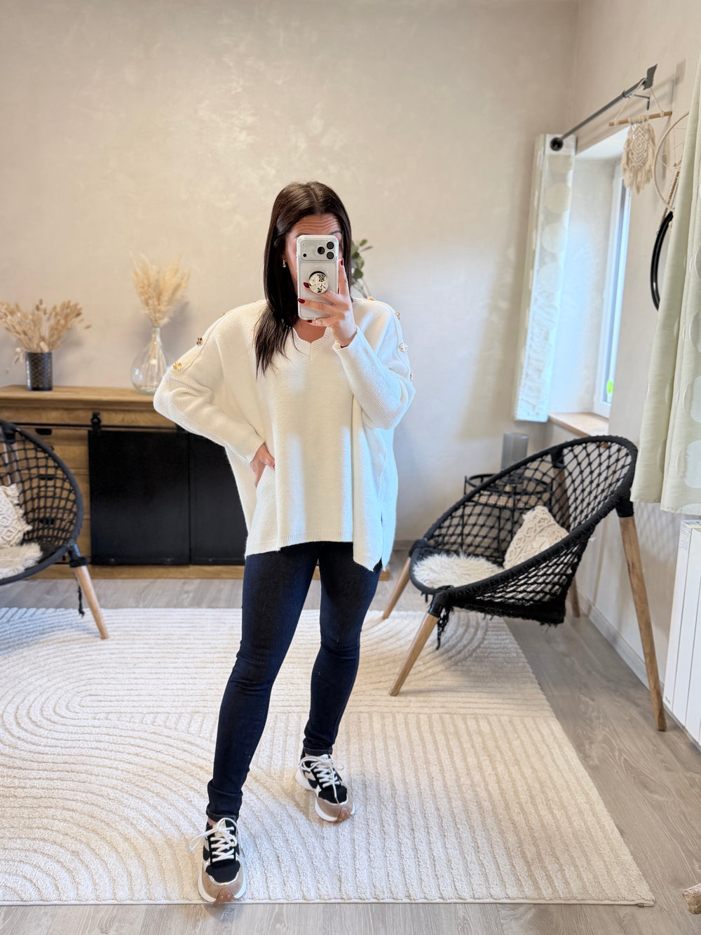 Pull Zoé blanc