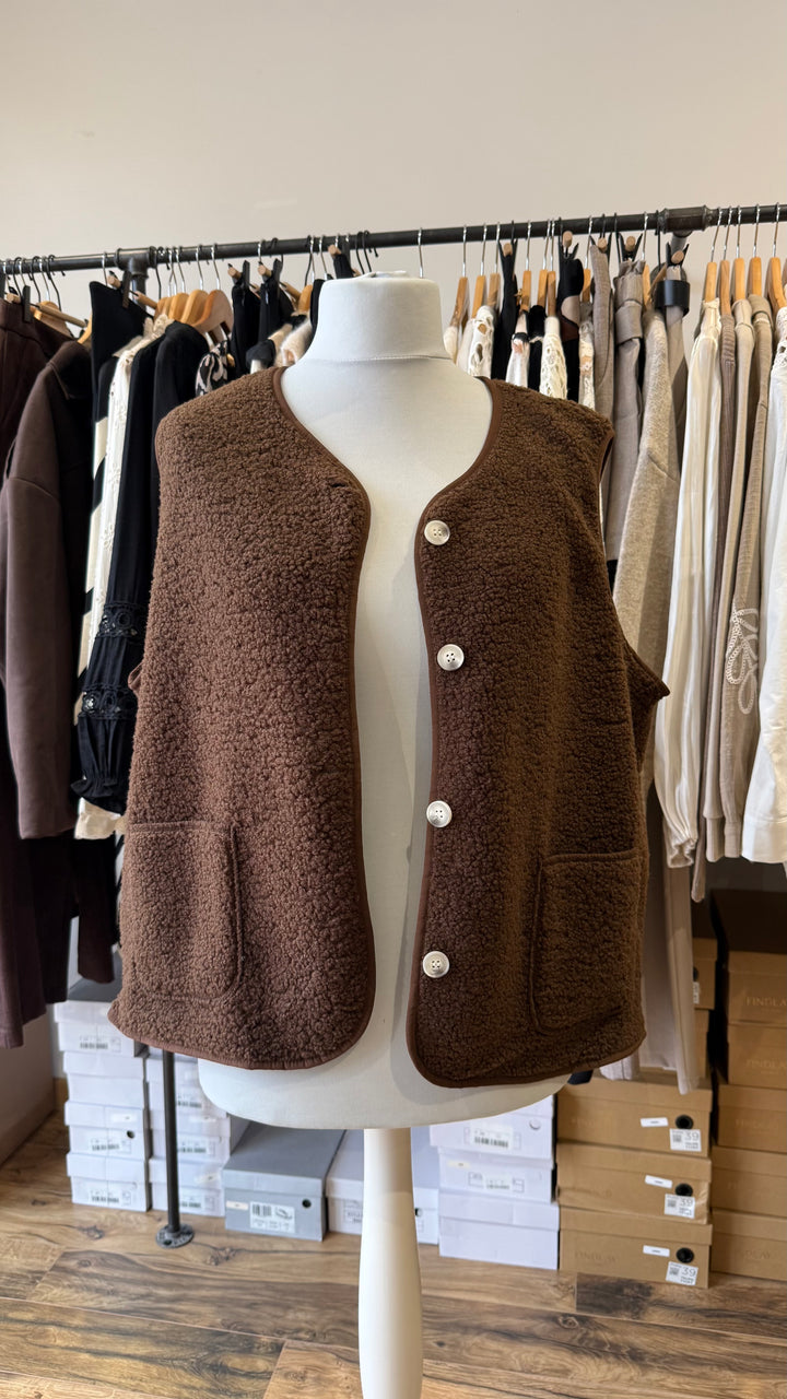 Gilet Charly chocolat CURVY