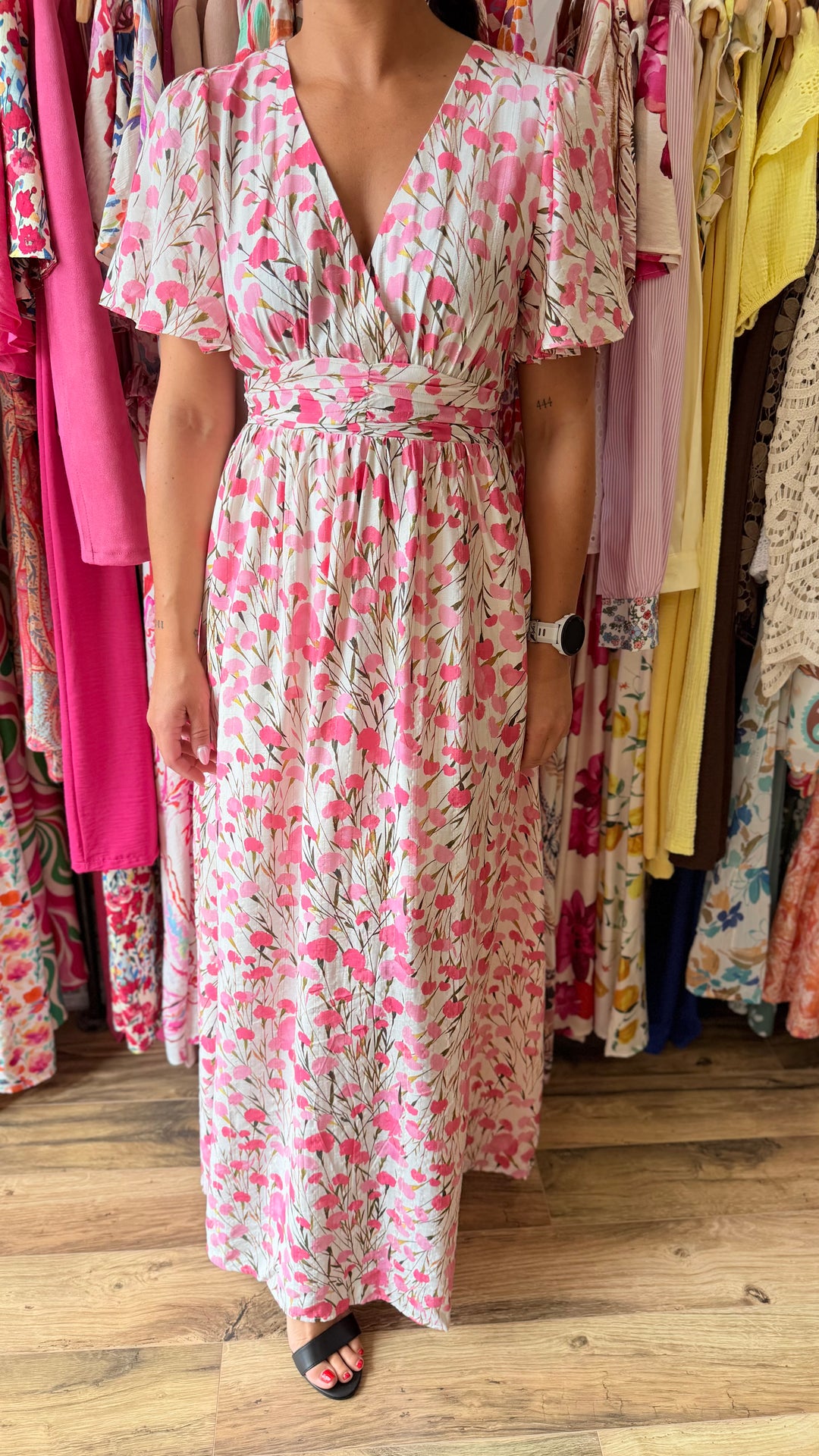 Robe longue Finda CURVY (dos ouvert)