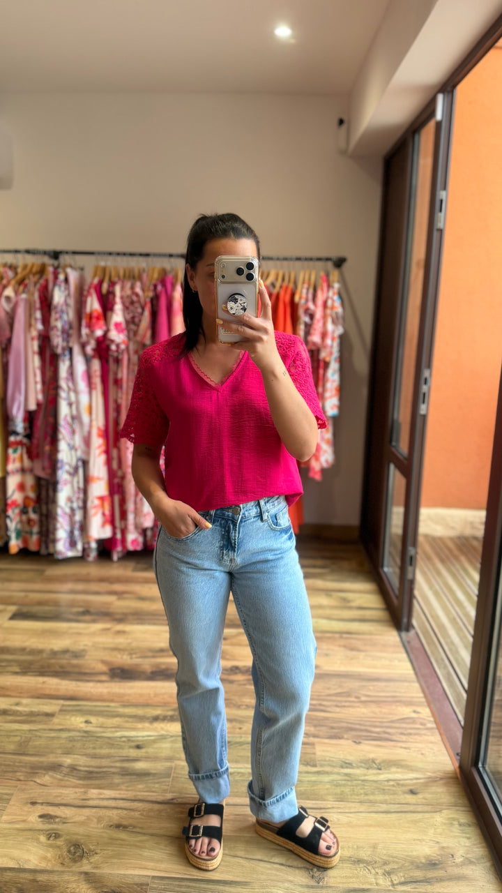 Top Miya fuschia CURVY