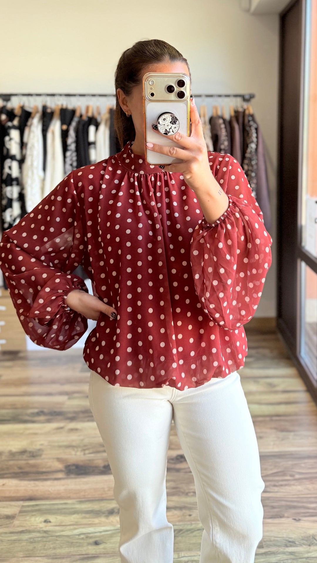 Blouse Lysa rouille