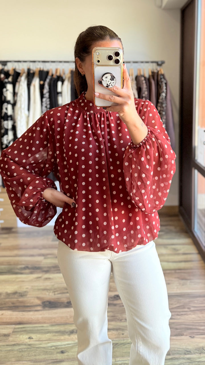 Blouse Lysa rouille
