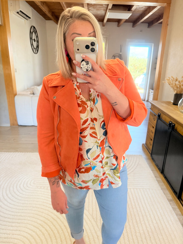 Veste suédine CURVY
