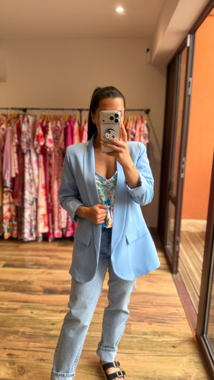 Blazer bleu ciel