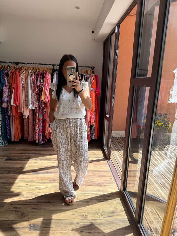 Pantalon Oria beige