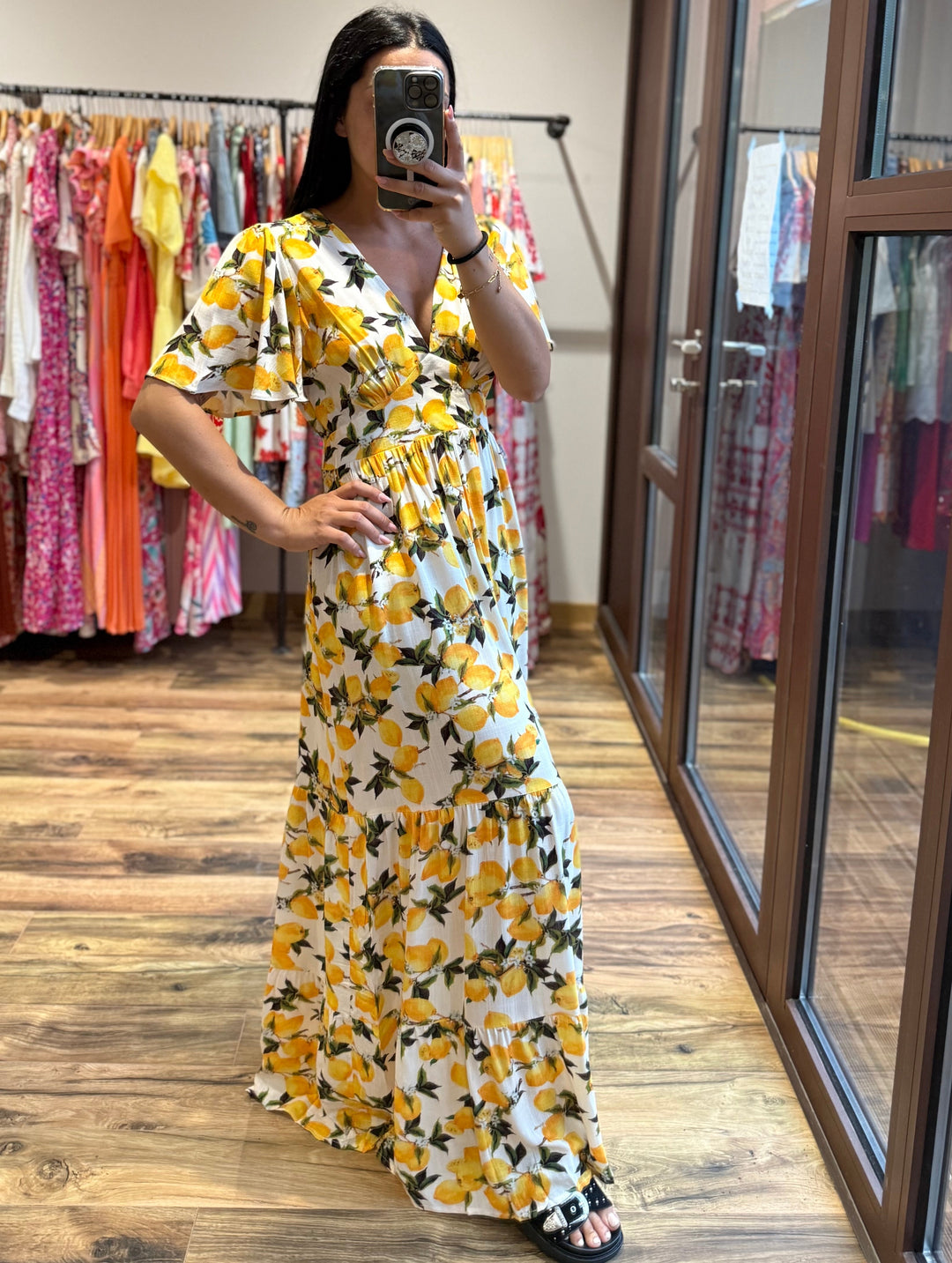 Robe longue Citrons CURVY