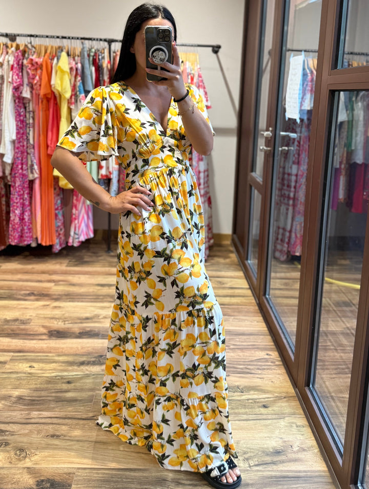 Robe longue Citrons CURVY