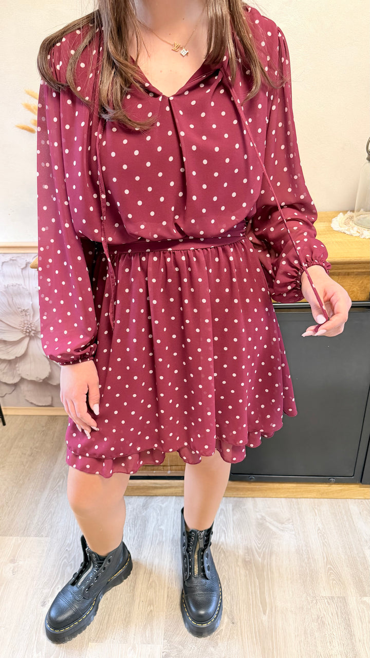 Robe Zola bordeaux