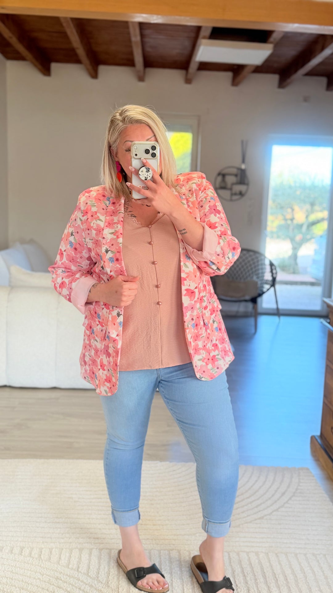 Blazer fleuri CURVY 42/46