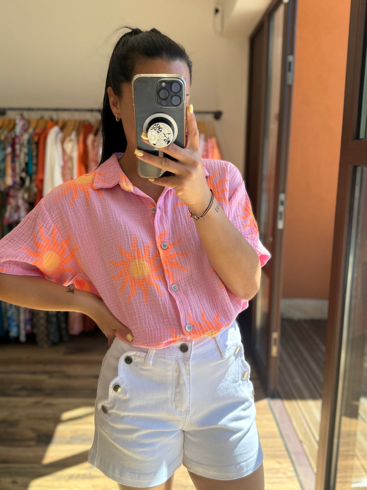 Chemise Rosane rose