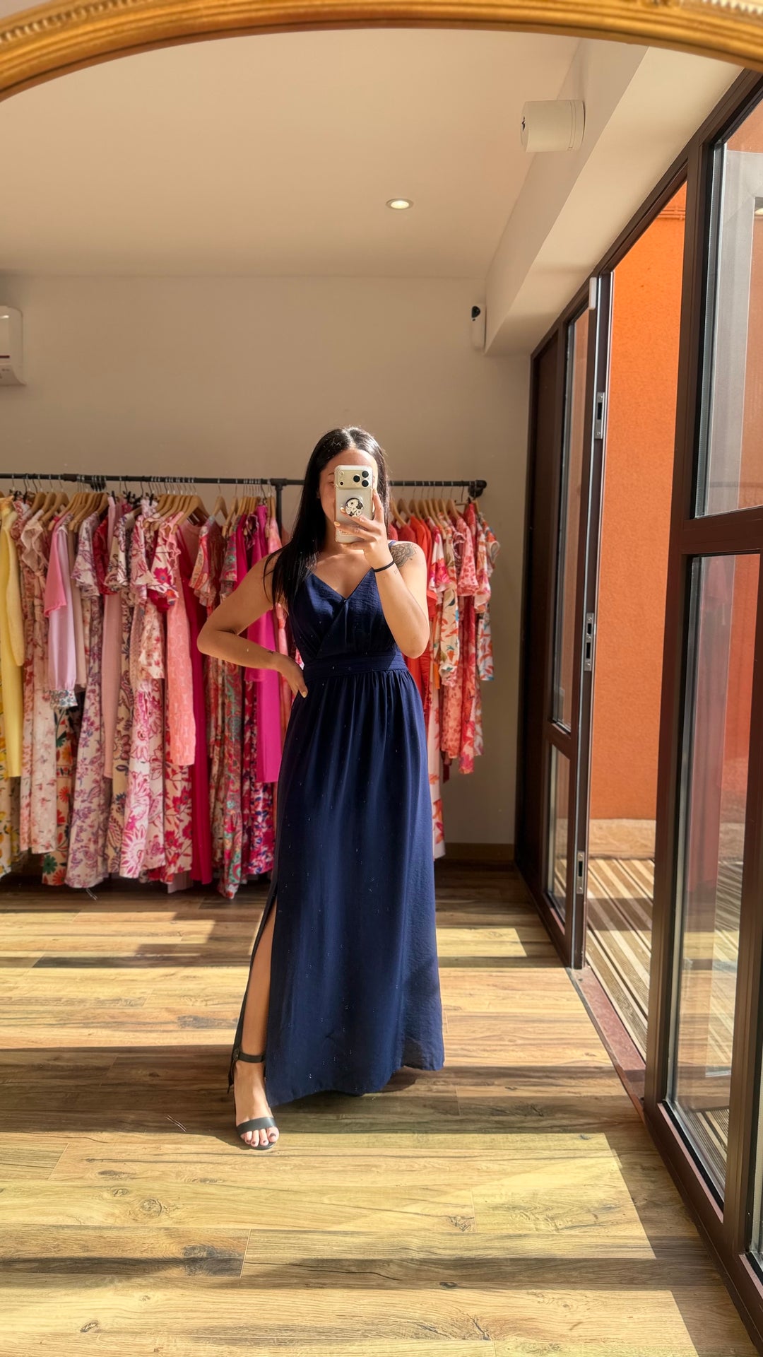 Robe longue Molly marine