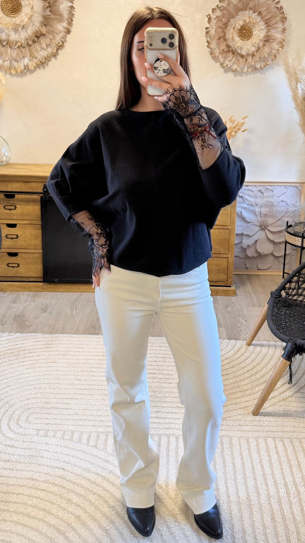 Pull fin May noir