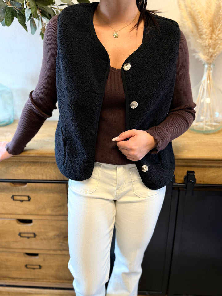 Gilet Mina noir