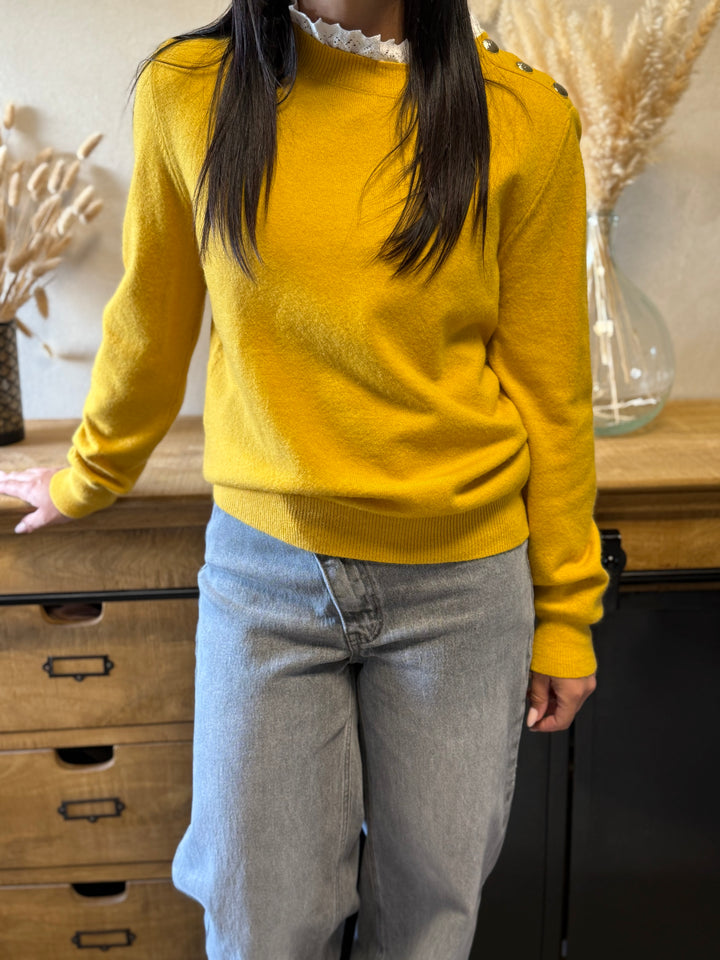 Pull Lény moutarde