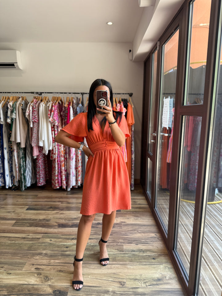 Robe courte Anail orange
