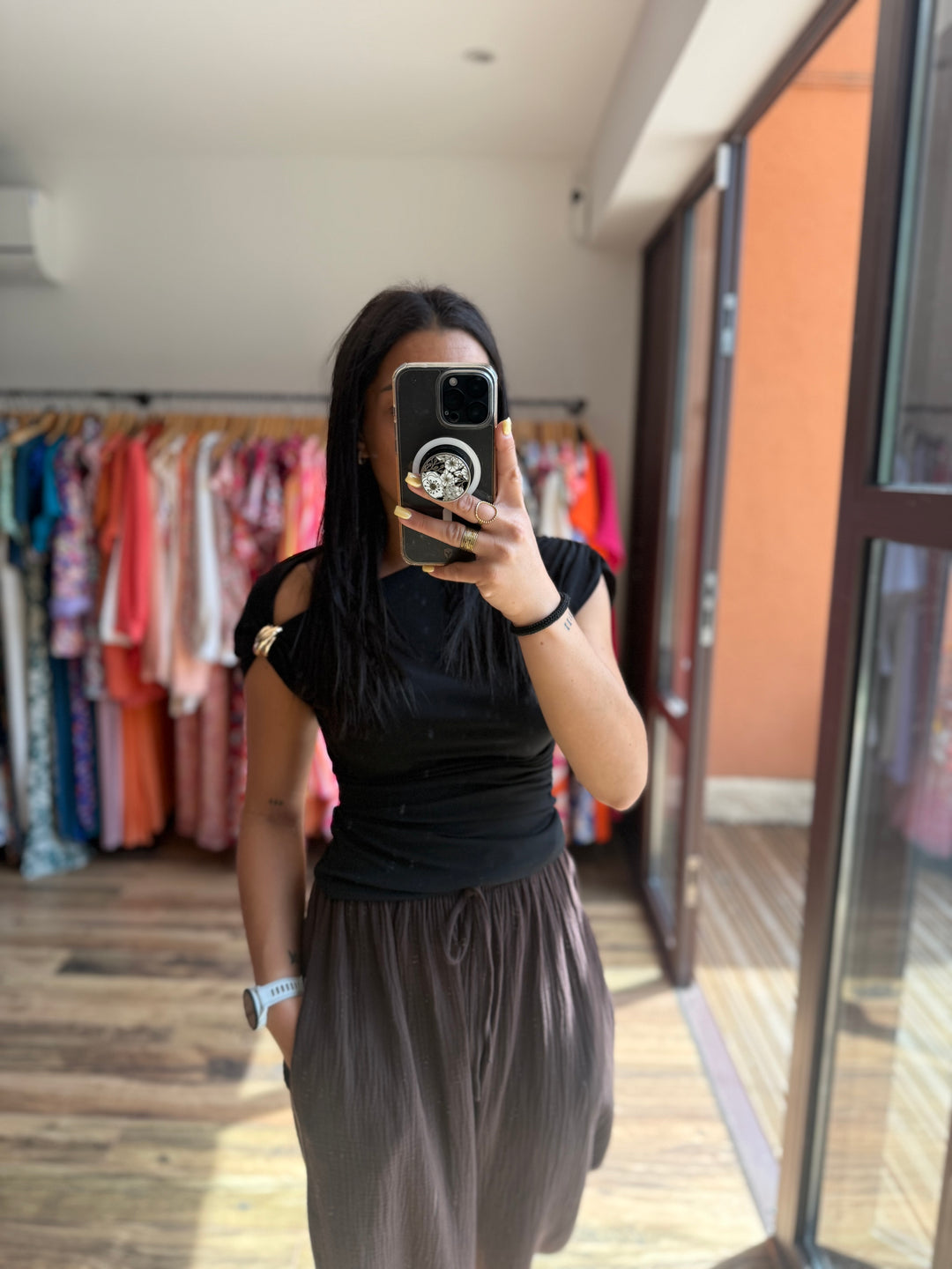 Teeshirt Linda noir