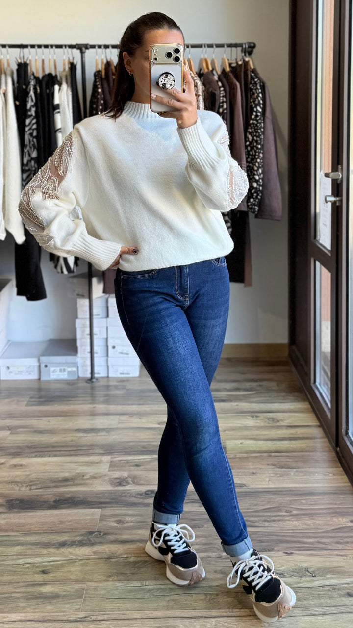 Pull Sab blanc CURVY