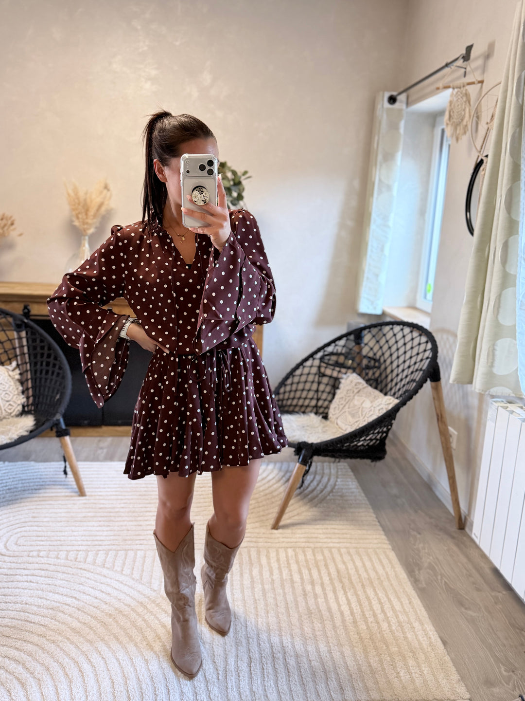 Robe burdy choco