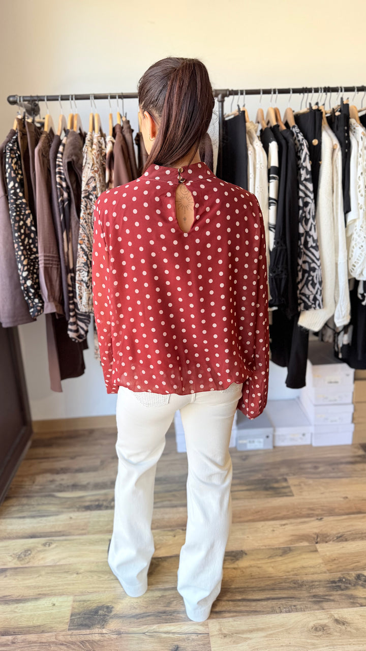 Blouse Lysa rouille