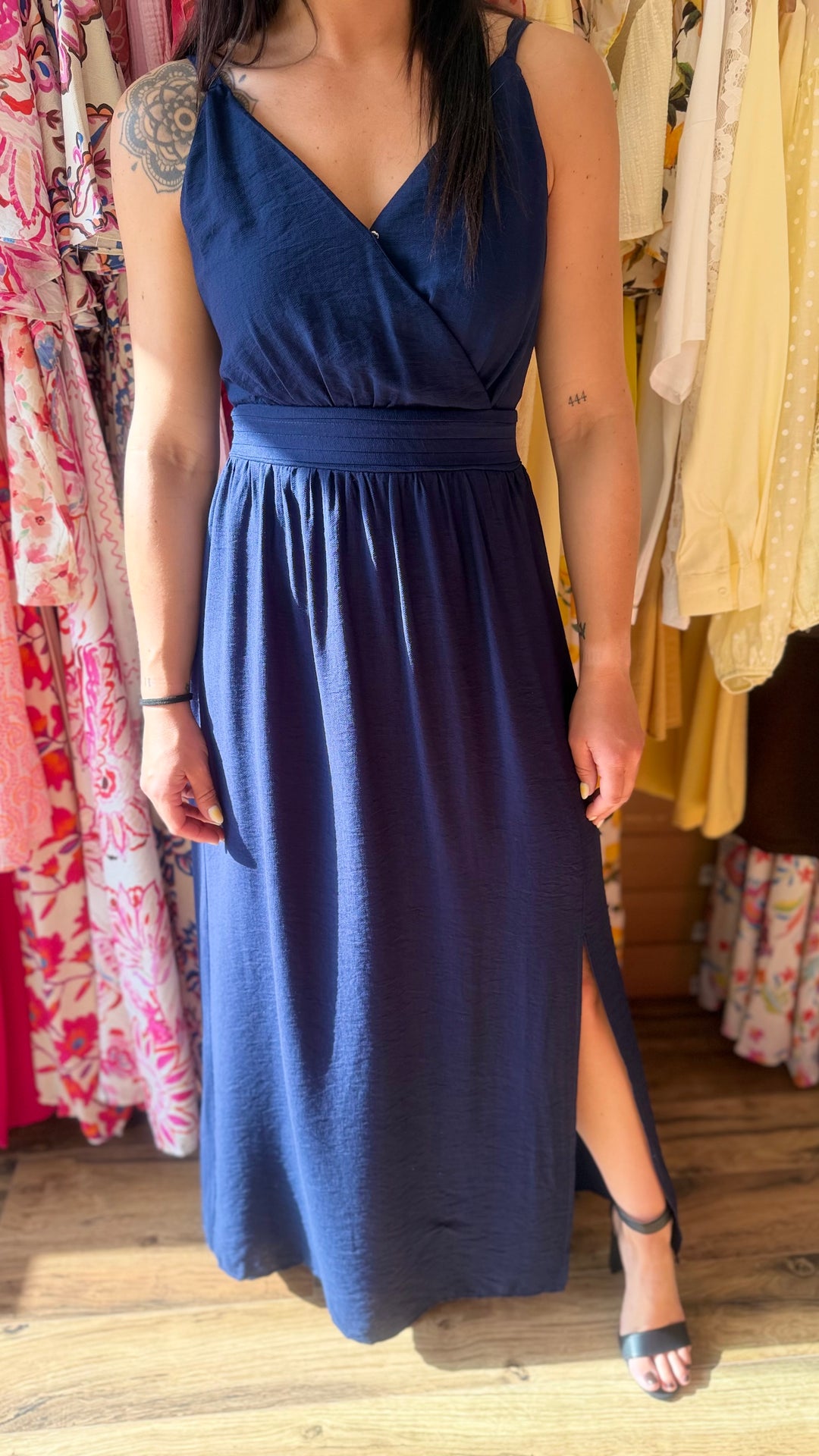 Robe longue Molly marine