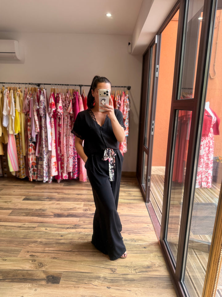 Chemise Mirta noir CURVY