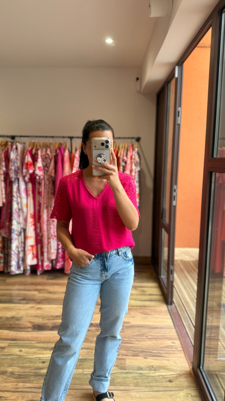 Top Miya fuschia CURVY