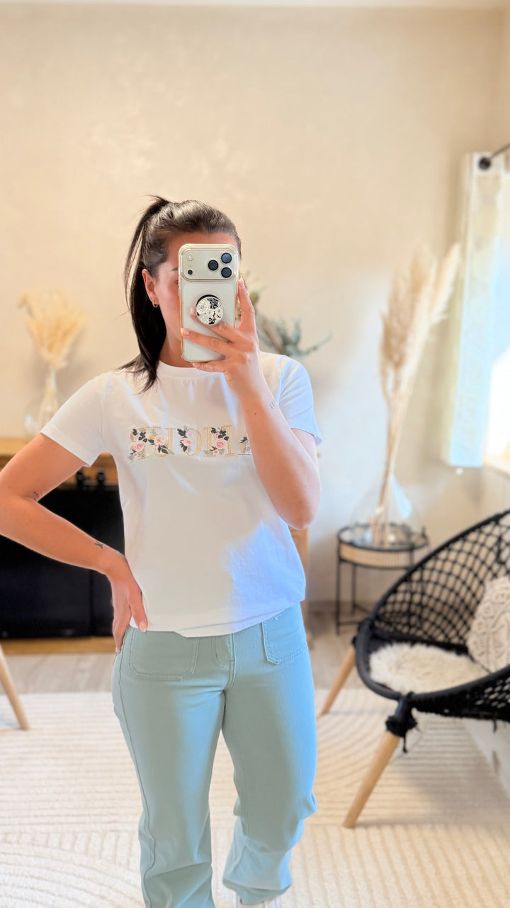 Teeshirt amour fleur
