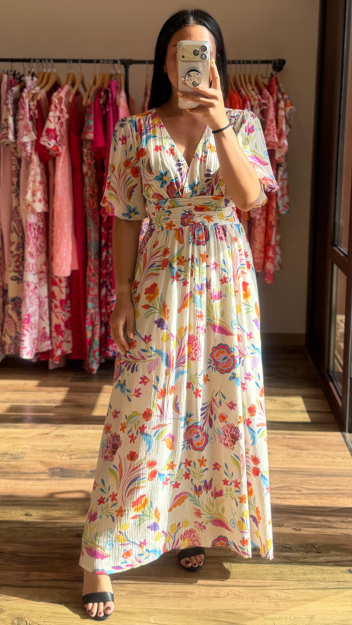 Robe longue Alyma CURVY (PRÉCOMMANDE expédition 13 Mai