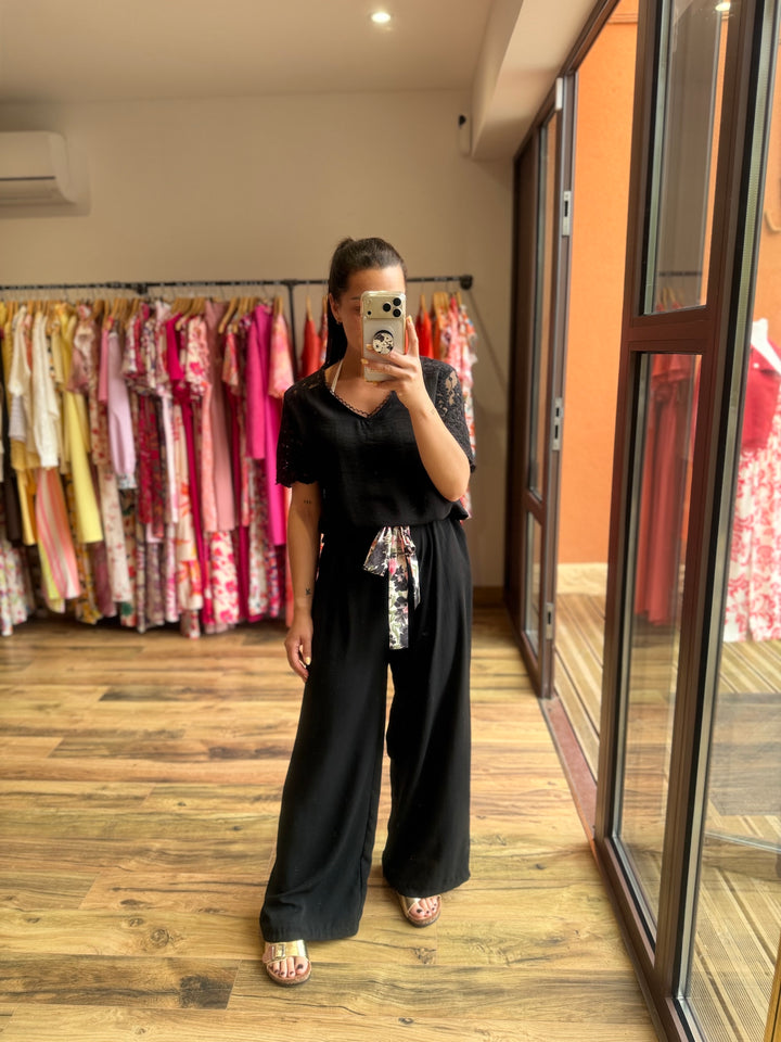 Pantalon Candice noir CURVY