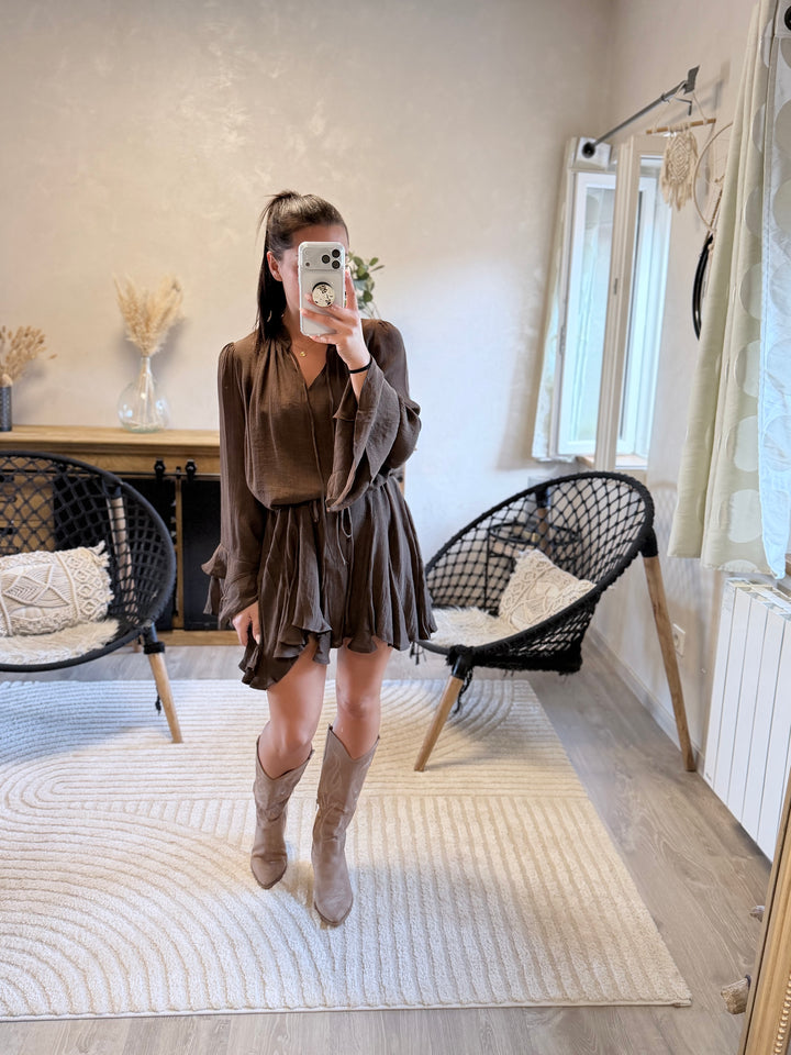 Robe Alexandro chocolat