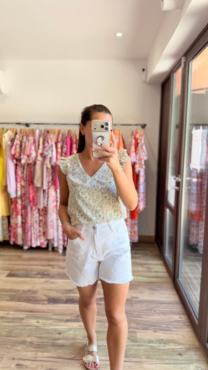 Blouse Simo verte
