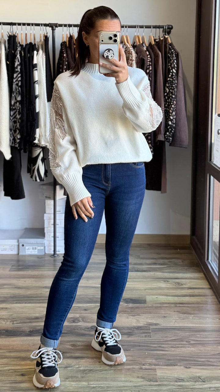 Pull Sab blanc CURVY