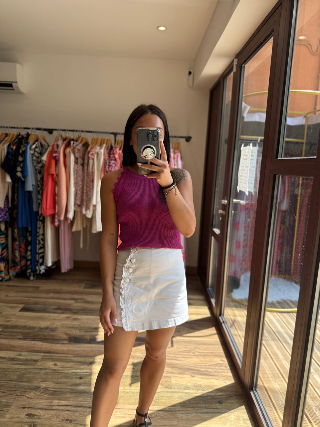 Top Noeline fuchsia