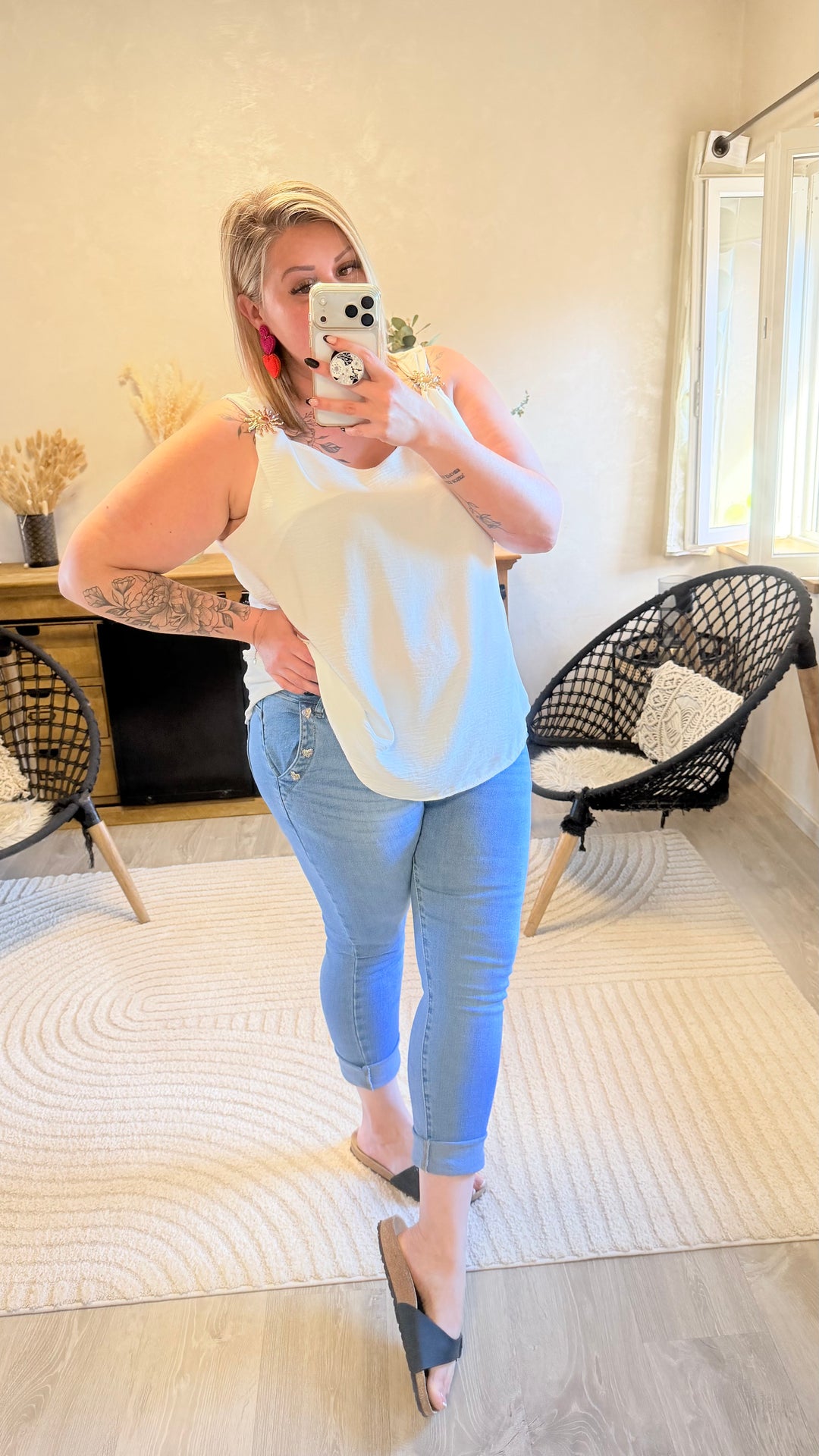 Top Soleya blanc CURVY