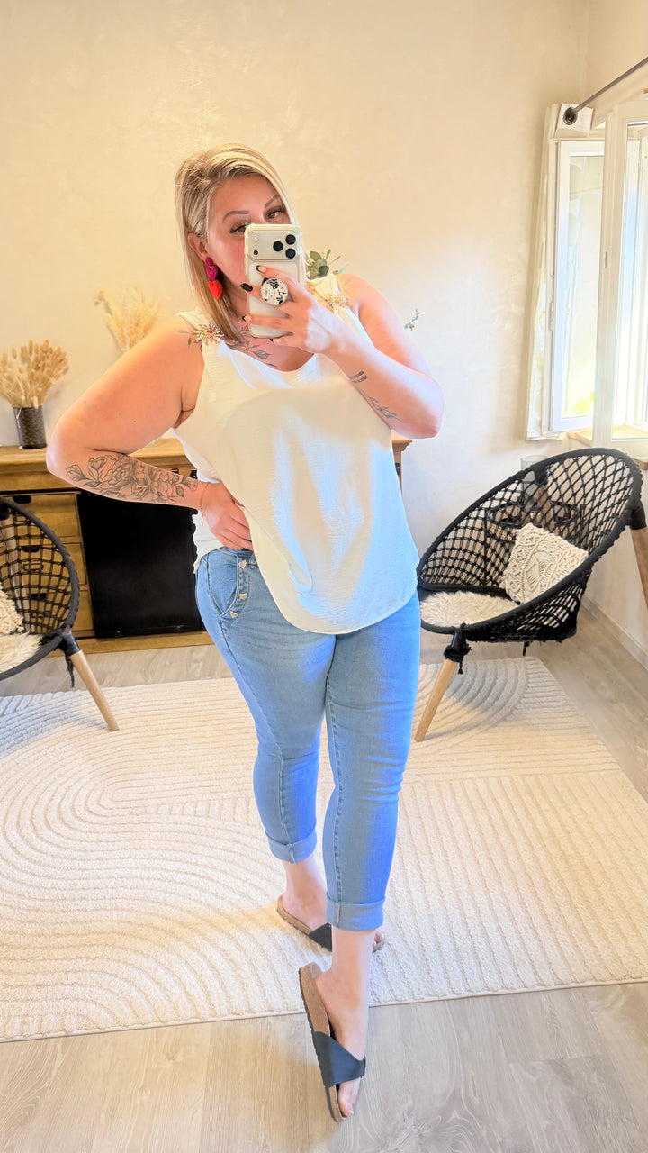 Top Soleya blanc CURVY