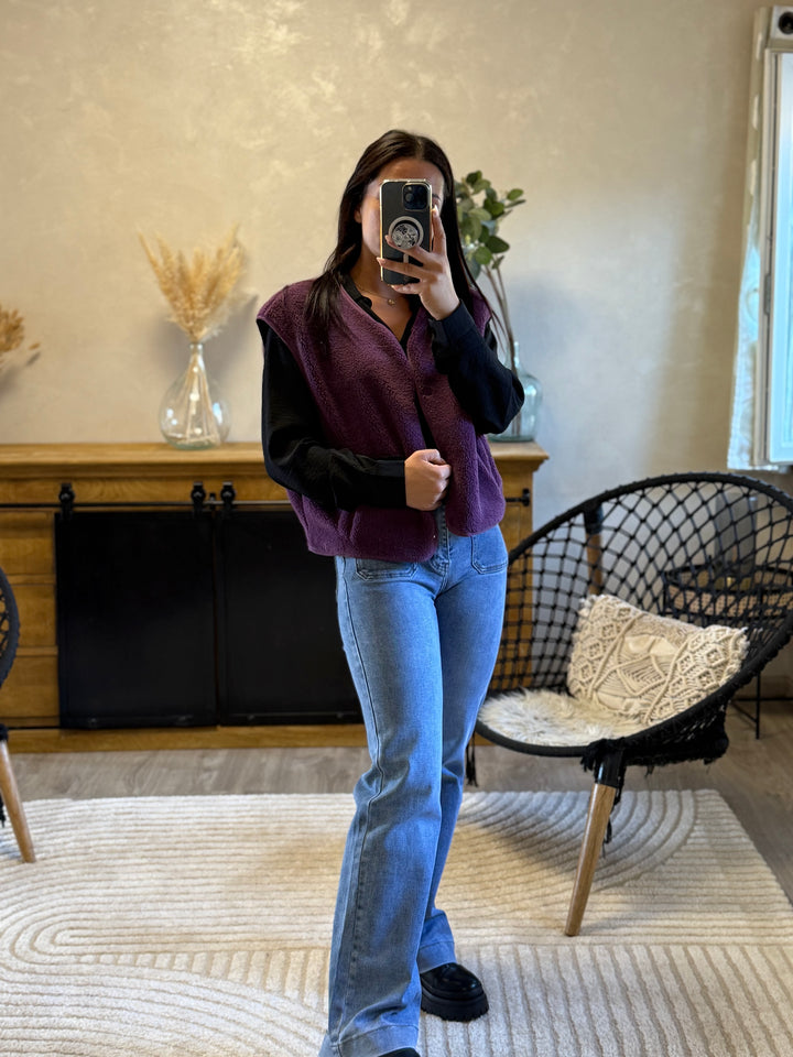 Gilet Meryl prune