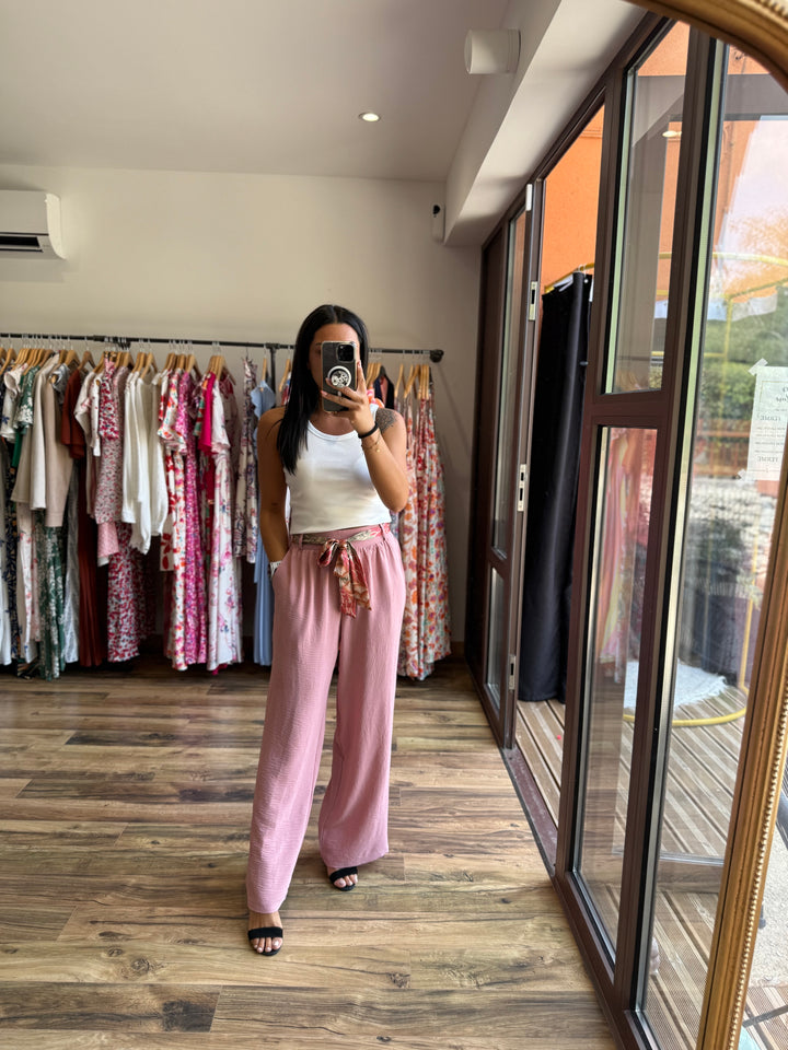 Pantalon Wilma rose CURVY