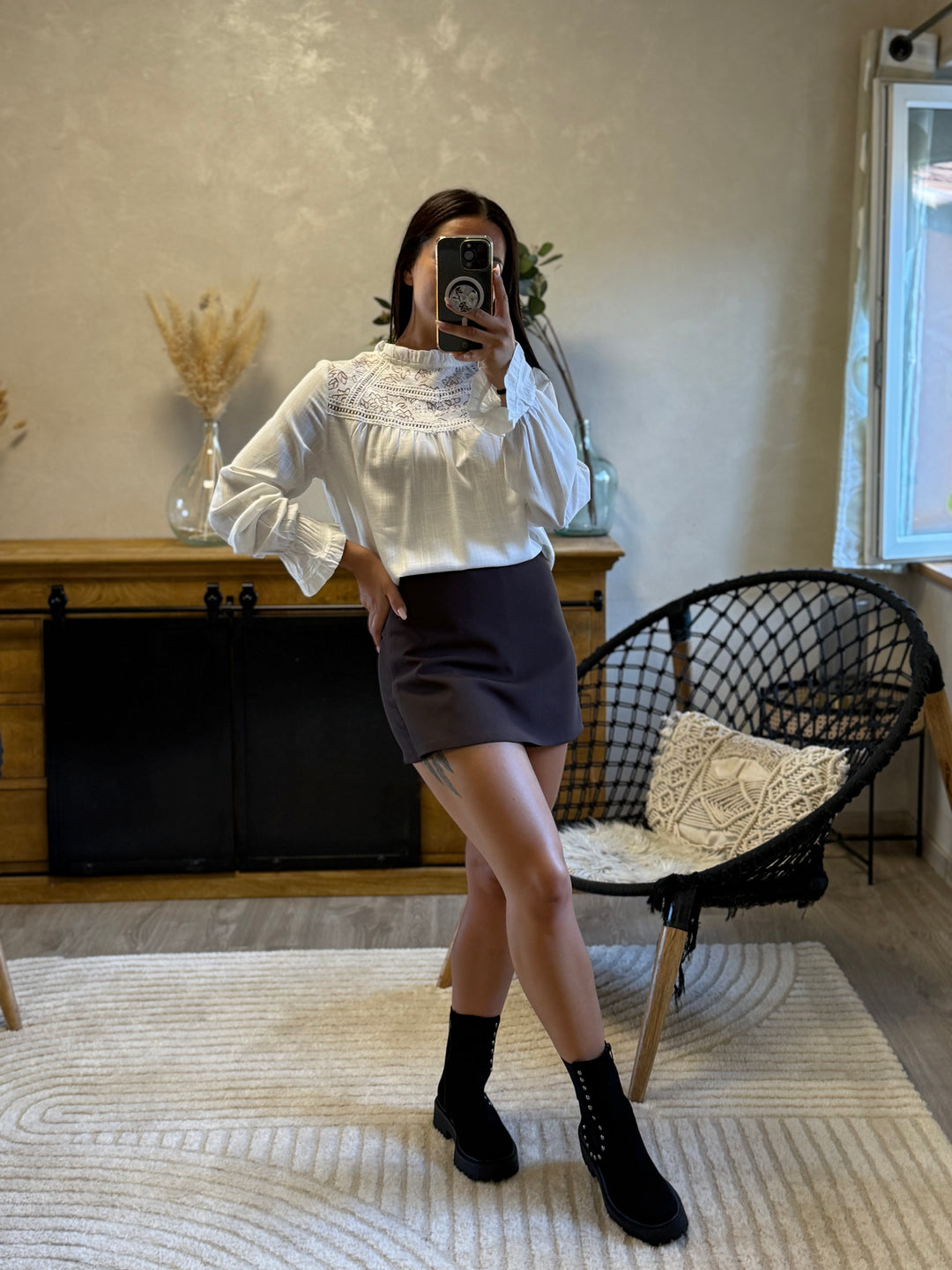 Blouse Fabi blanche