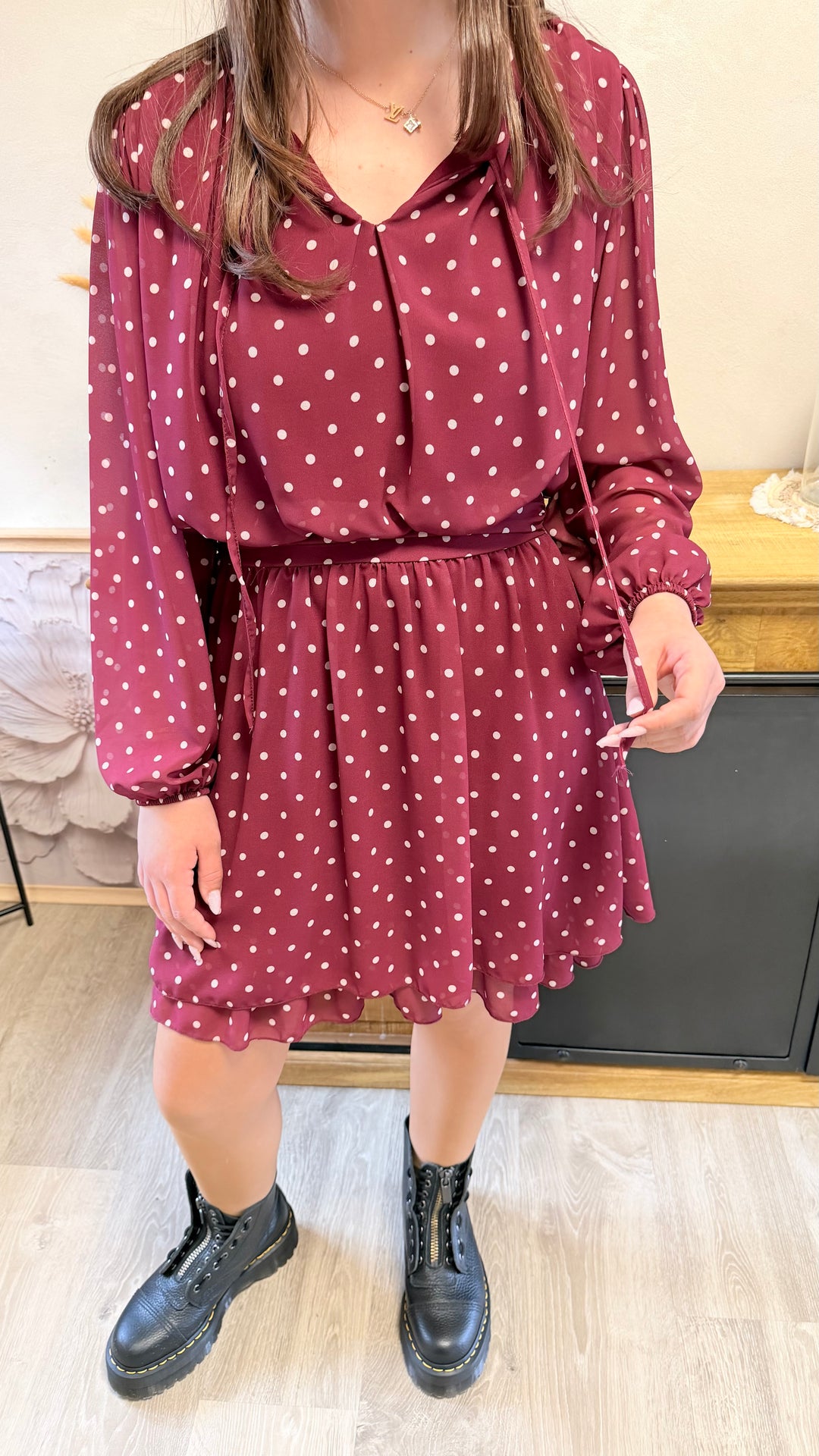 Robe Zola bordeaux