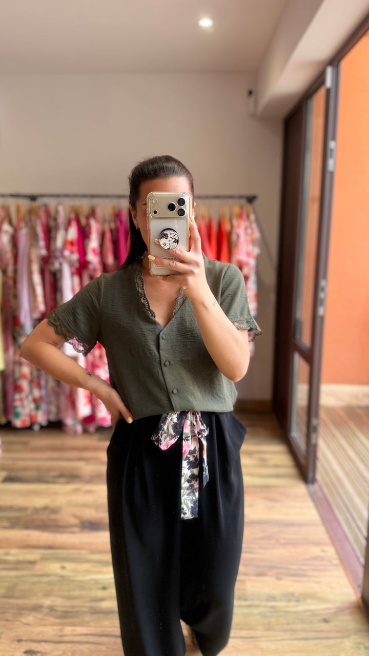 Chemise Mirta kaki