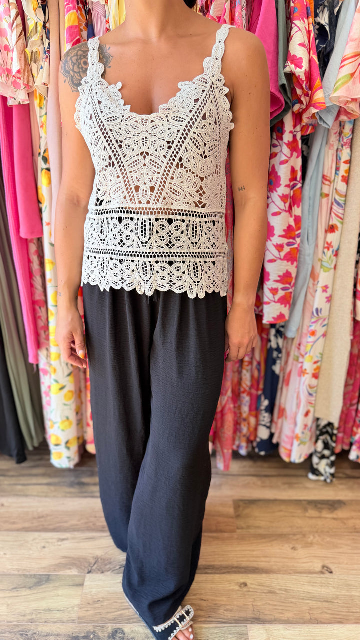 Pantalon Valentino noir CURVY