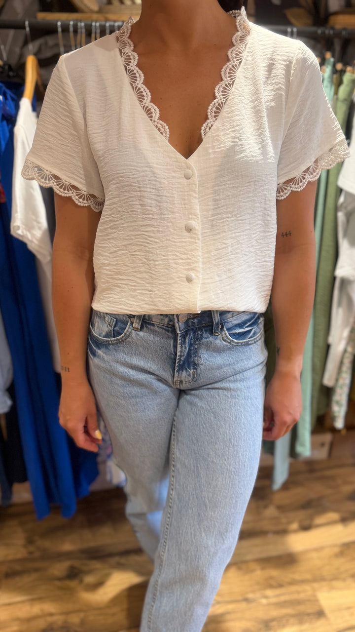 Chemise Mirta blanche (PRÉCOMMANDE expédition 16/06)
